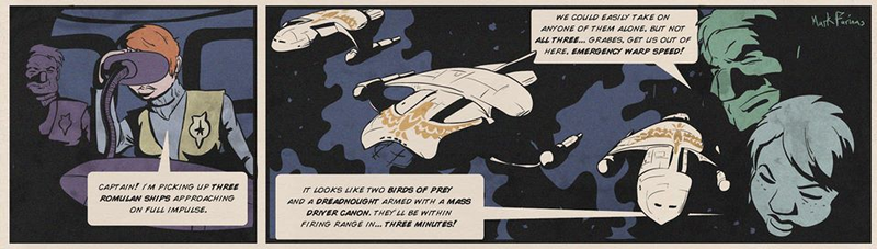 Illustration for article titled Star Trek Web Comic Boldly Goes Where Trek Traditionally Hasn't